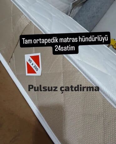 matras taxt ucun: Ortopedik matras, Bir nəfərlik — 7