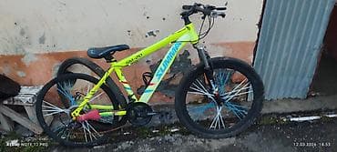 Велозапчасти: SUMMA SM-20 dağ velosipedi - Rəng: parlaq neon-sarı, mavi və qara — 1