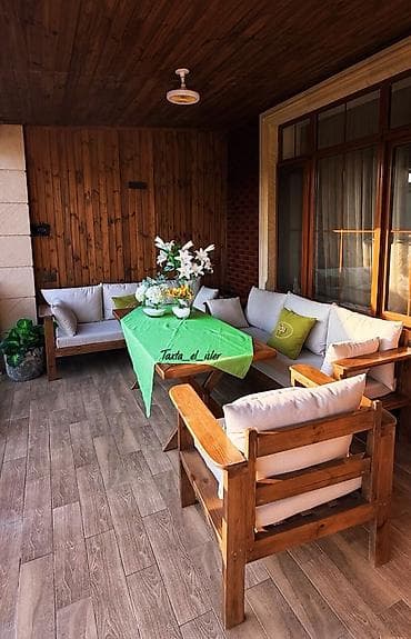 utu taxtası: Bağ/terras üçün taxta mebel dəsti - Təbii ağacdan hazırlanmış — 1