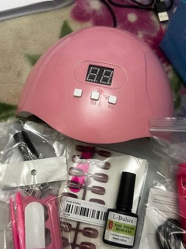 manikür aparati: Manikür üçün tam set Komplektə daxildir: - LED/UV dırnaq quruducu — 5