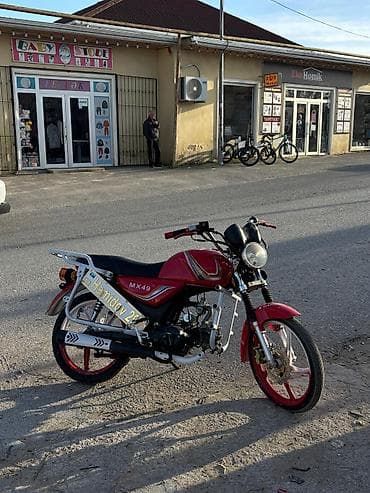 osvar fara: Moped/Motorsiklet – MX49 modeli - Gövdə rəngi: qırmızı, qrafika — 2