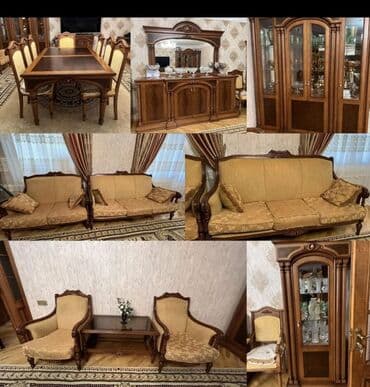 stul dəsti: Tecili endirim olundu🚨🚨🚨Qonaq desti. 2000azn. temiz taxta. türk — 1