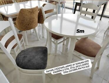 Masa və oturacaq dəstləri: Mətbəx üçün, Yeni, Açılmayan, 4 stul — 14