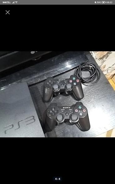 PS4 (Sony PlayStation 4): Sony PlayStation 3 Slim. 500 Gb. 260 AZE. Qolları orjinaldı — 1