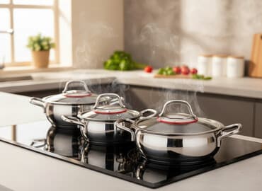 Tava, rəng - Gümüşü, Paslanmayan polad, Karaca, Türkiyə