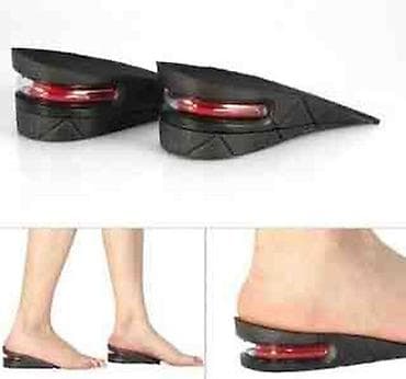 mantiya geyim: Hündürlük artıran hava yastıqlı daban altlığı (cüt) - Qara rəngli — 1