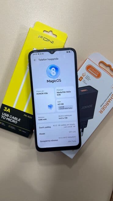 Honor X5b, 64 GB, rəng - Qara