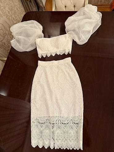 AMÉLIE Couture iki hissəli dəst –в krujeva ətək və top - Brend