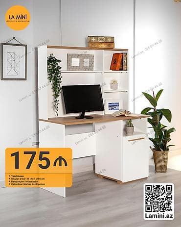 Düz masa, Stulsuz, Polkalı, Siyirməsiz, Sadə laminat