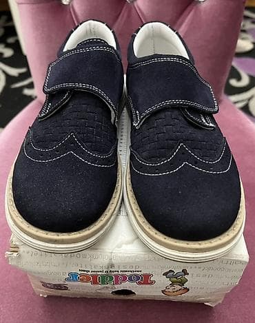 детские вещи на годик: Uşaq ayaqqabısı – qara (tünd göyə yaxın) rəngdə, velkro (skarç) — 2