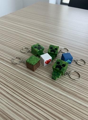 Minecraft mövzusunda açarlıq dəsti - Dizayn: Piksel üslubunda