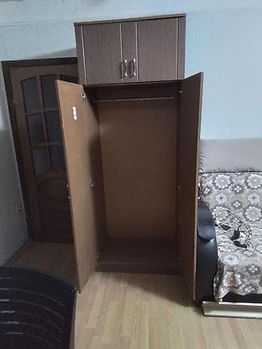 ugur mebel: İşlənmiş, 4 qapılı, Qəhvəyi, Taxta, Açılan, Düz dolab — 7