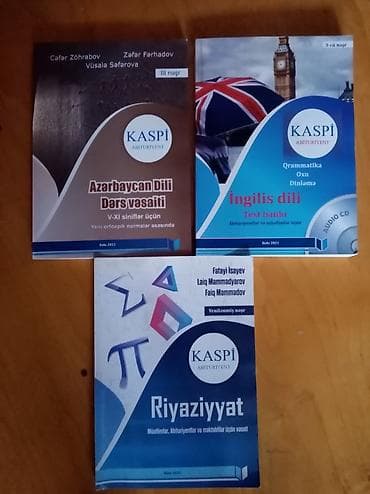 Məktəb dərslikləri: Hazırlaşan abituriyentlər üçün hər cür kitab mövcuddur. Qiymətini — 4