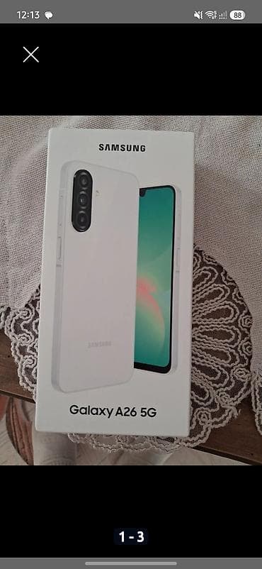 nokia 206 qiymeti: Samsung Galaxy A26 5G, 128 GB, rəng - Ağ, İki sim kartlı — 3