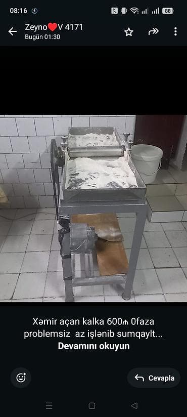 Xəmir açan kalka 600₼ 0faza problemsiz az işlənib sumqaylt 4640 — 1