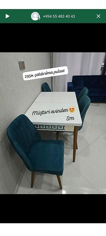 kafe ucun stol stul: Qonaq otağı üçün, Yeni, Açılan, 4 stul — 1