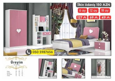 oglan ucun hediyyeler: Oğlan və qız üçün, Yeni, Təknəfərlik çarpayı, Komod, Tumba, Yazı masası — 1