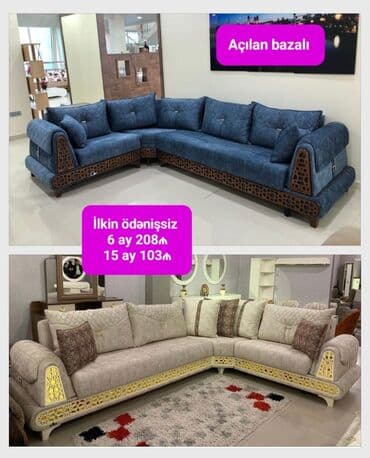 Künc divan, Yeni, Açılan, Bazalı, Parça, Pulsuz çatdırılma — 3