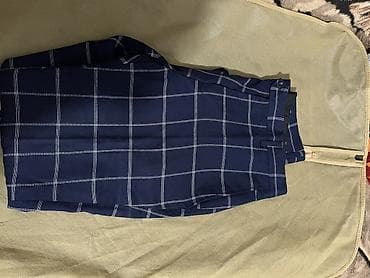 palt: Kişi kostyum dəsti – 3 parça - Rəng: tünd göy - Naxış: iri kvadratlı — 5