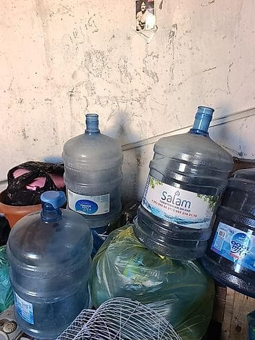 saxlama qab: 19 litrlik su qabları – boş tara (damacana) - Həcm: 19 L - Material — 2