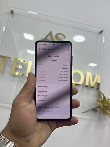 samsung a52 6128: Samsung Galaxy A52, 128 GB, rəng - Qara, İki sim kartlı — 3