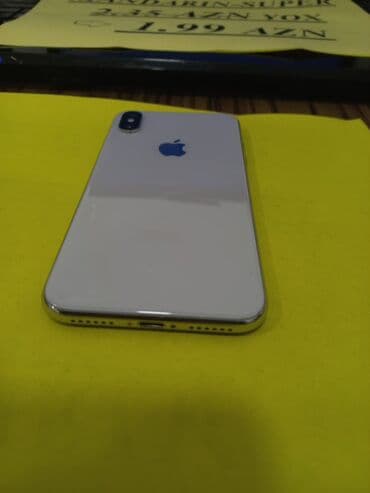 iphone x ucuz: IPhone X, Gümüşü, Face ID — 1