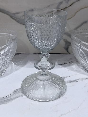xrustal qablar aliram: Hər biri 12 AZN 3ü birlikdə alınarsa, 30 AZN Klassik kəsimli kristal — 1