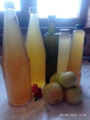 su çanı: Məhsul: Təbii alma sirkəsi - Tərkib: Yalnız təzə bağ almalarından — 2