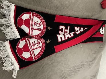 art tekstil: Hapel Beer-Sheva FC azarkeş şərfi satılır. Qırmızı, qara və ağ — 2
