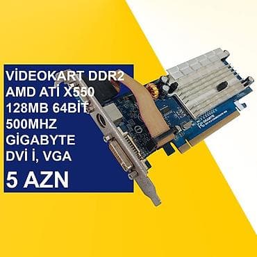 Жёсткие диски (HDD): Videokartlar ⭐Videokart AMD GV-RX30HM 128MB 64bit 400Mhz Gigabyte DVİ — 7