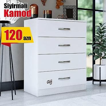 🗄️ Siyirməli Kamod 📏 *Ölçü: 80×40×80* 💰 *Qiymət: 120 ₼* 🎨 Rəng seçimi lalafo.az -da 🗄️ Siyirməli Kamod 📏 *Ölçü: 80×40×80* 💰 *Qiymət: 120 ₼* 🎨 Rəng seçimi