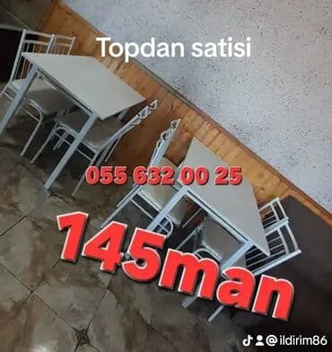 kafe ucun stullar: Restoran üçün stol stul dəstinin sexdən birbaşa satışı var modellər — 16