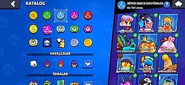 Bayram kostyumları: Brawl Stars oyun hesabı - Kupa yolu: 55 970 - Rütbə: II (ekranda — 2
