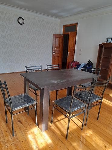 metbex meneli: Mətbəx üçün, Yeni, Açılmayan, Dördbucaq masa, 6 stul — 3