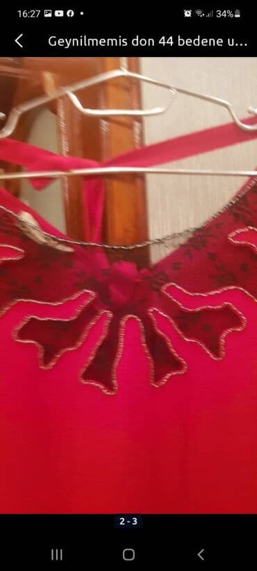 Şəxsi əşyalar: Geynilmemis don 44 bedene uygun — 2