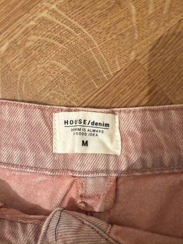 юбки солнце клеш: Мини Юбка, Джинс, M — 2