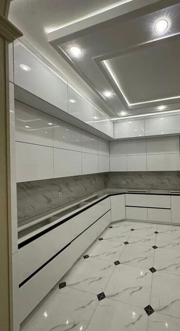 стеклянные перегородки в ванную комнату: Sifarişlə mətbəx dəsti, Özü çəkən petlələr, MDF, Kredit yoxdur, Pulsuz çatdırılma — 3