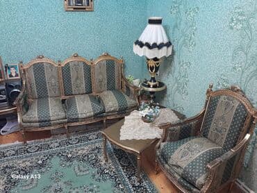 Kreslolar: İşlənmiş, Klassik divan, Jurnal masası, Kreslo, Bazasız, Açılmayan — 1