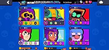 ufc 4 disk: Brawl Stars hesabı – 33,012 qəhrəman gücü (üst paneldə görünür) — 2