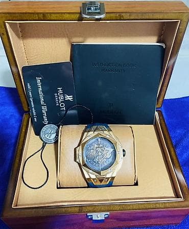 original saatlar: Qol saatı, Hublot, rəng - Qızılı — 1