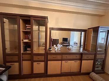 kobalt serviz: Qonaq otağı üçün modul mebel dəsti - Tərkibi: böyük divar modulu — 1