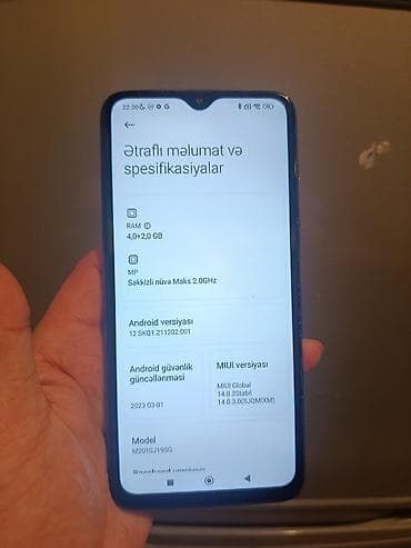 iphone 8 barter var: Redmi 9T, 128 GB, rəng - Mavi, Sensor, Barmaq izi, İki sim kartlı — 8