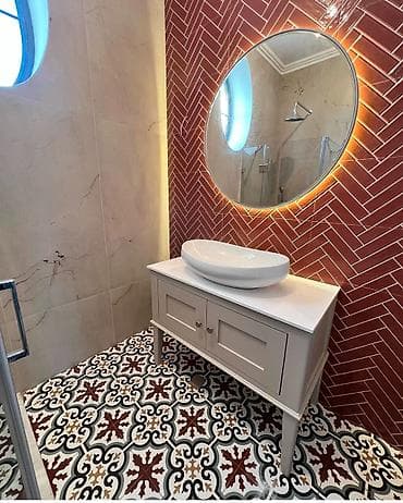 guzgü: Güzgü Divar üçün, Düzbucaqlı, Hamam üçün, Arxa işıqlı — 1