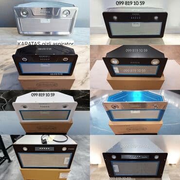 aspirator komuru: Plitə Alev, Qarışıq, Quraşdırılan, 4 gözlü, Yeni — 3