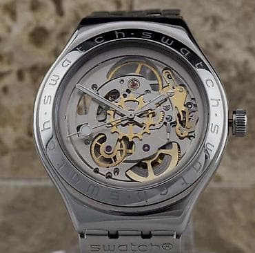 Swatch Irony Diaphane/Body & Soul üslubunda skelet dizaynlı qol — 1