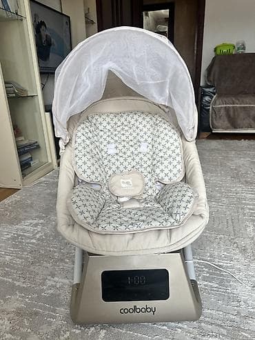 yun corab: Coolbaby elektron beşik/uşaq nənni - Rəqəmsal panel və taymer: ön — 2