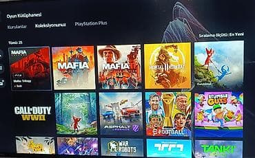 PS4 Slim 1TB, sistem 9.3/ 2 pult /20 onlayn oyun hesabda - Ekran — 2