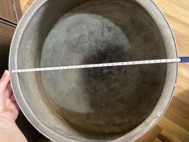 mis məcməyi: Aş qazanı, rəng - Boz, Mis — 3