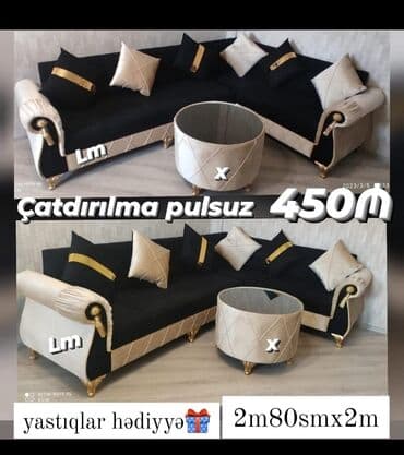 qupka: Künc divan, Yeni, Açılmayan, Bazasız, Ünvana pulsuz çatdırılma — 12