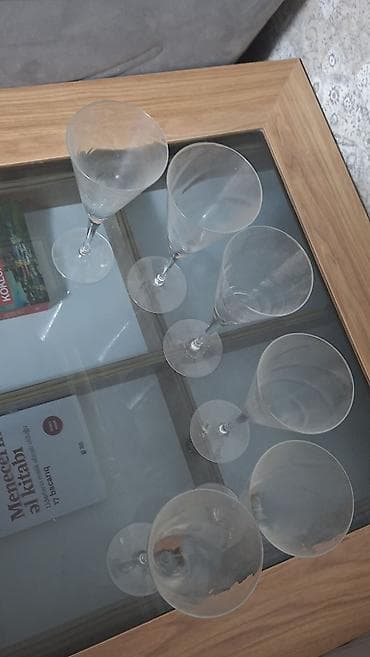 fuje bakal: Qədəhlər, Şüşə, 6 ədədli dəst — 3